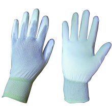 15g Nylon Liner White PU Coated Work Glove